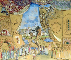 Diseño de escenario para la ópera 